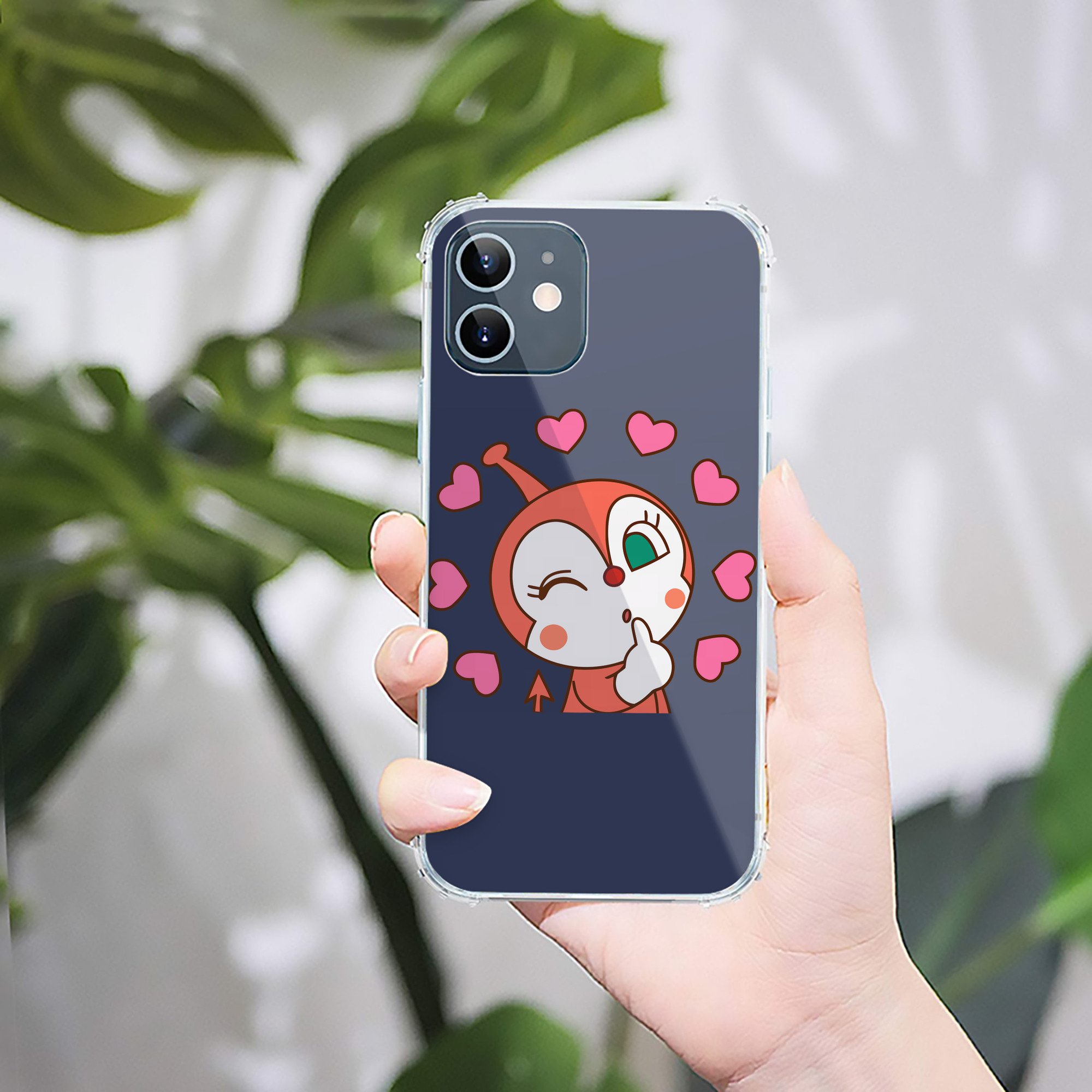 （画像用） アンパンマン Anpanman 【iPhone 12シリーズ対応】透明スマホケース（クリアソフトケース）